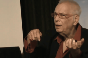 Dry Bones cartoonist Yaakov Kirschen (1938–2025). Photo: Screenshot from a YouTube video.