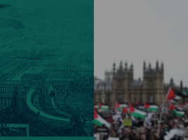 The intimidation of evil, Pro Palestinian protests and support (Credit: Bryan Moselle)