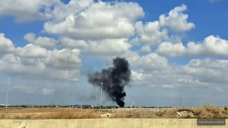 Vom Campingplatz aus hörten und sahen die Urlauber die Rauchsäulen von den Raketen
(Foto: Stephanie Frank)