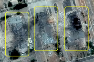 Nuclear sites in Iran, as shown by satellite images, June 23, 2025. Photo: Global Times X screenshot