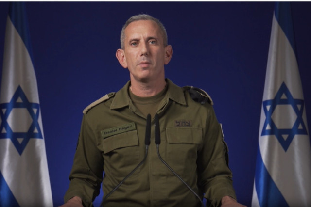 IDF spokesman Daniel Hafari press briefing 4.12.2024. (Photo: screenshot from IDF)