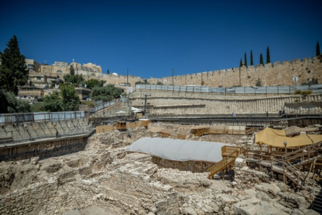 View of the Givati Parking Lot, outside Jerusalem's Old City, August 30, 2023 (Photo:  Yonatan Sindel/Flash90).