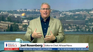 ALL ISRAEL NEWS Editor-in-Chief Joel C. Rosenberg  on Newsmax TV (Photo: Screenshot)