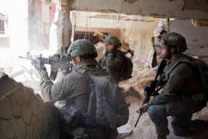 IDF soldiers fighting in the Gaza Strip, early July 2024 (Photo: IDF).
