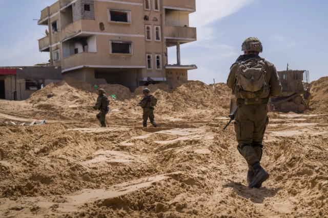 Soldiers of the IDF's Gaza Division operating in the area of Rafah, Gaza Strip (Photo by IDF).