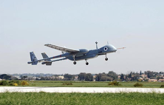Illustrative: Israeli-made drone, Heron-1 (Photo: Israel Aerospace Industries)