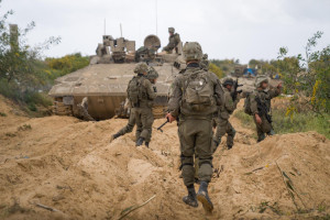 IDF forces have begun ground operations in the northern Gaza Strip, while the IDF and Shin Bet continue waves of strikes across the region. Photo: IDF Telegram