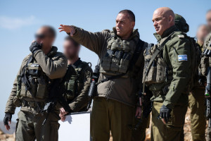 Eyal Zamir, Chief of the General Staff in buffer zone in  Syria April 20, 2025. Photo: IDF