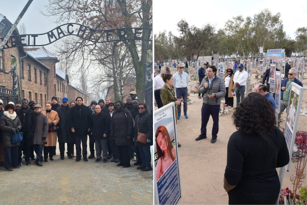 Dozens of UN ambassadors join delegation from Auschwitz to Israel’s Nova massacre site