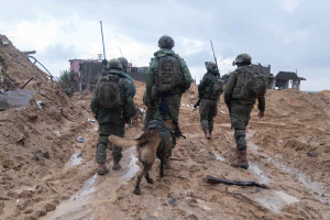 IDF troops of the Kfir Brigade operating in Beit Hanoun, Northern Gaza Strip, 7 January 2025. (Photo: IDF)